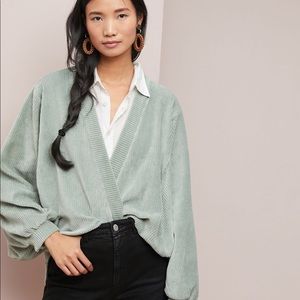 Anthropologie Ribbed Corduroy Cardigan